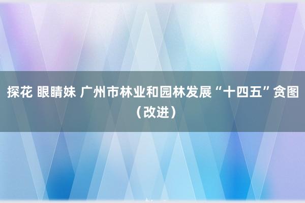 探花 眼睛妹 广州市林业和园林发展“十四五”贪图（改进）